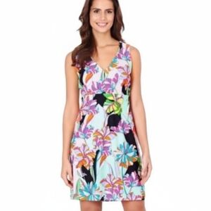 JUDE CONNALLY Naomi Fresh Floral A-Line Mini Dress Jude Cloth Preppy Sz Small